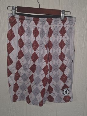 Flow Society Men’s Athletic Shorts in Red and White, Size Small